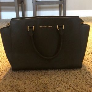 Selma Saffiano Leather Medium Satchel